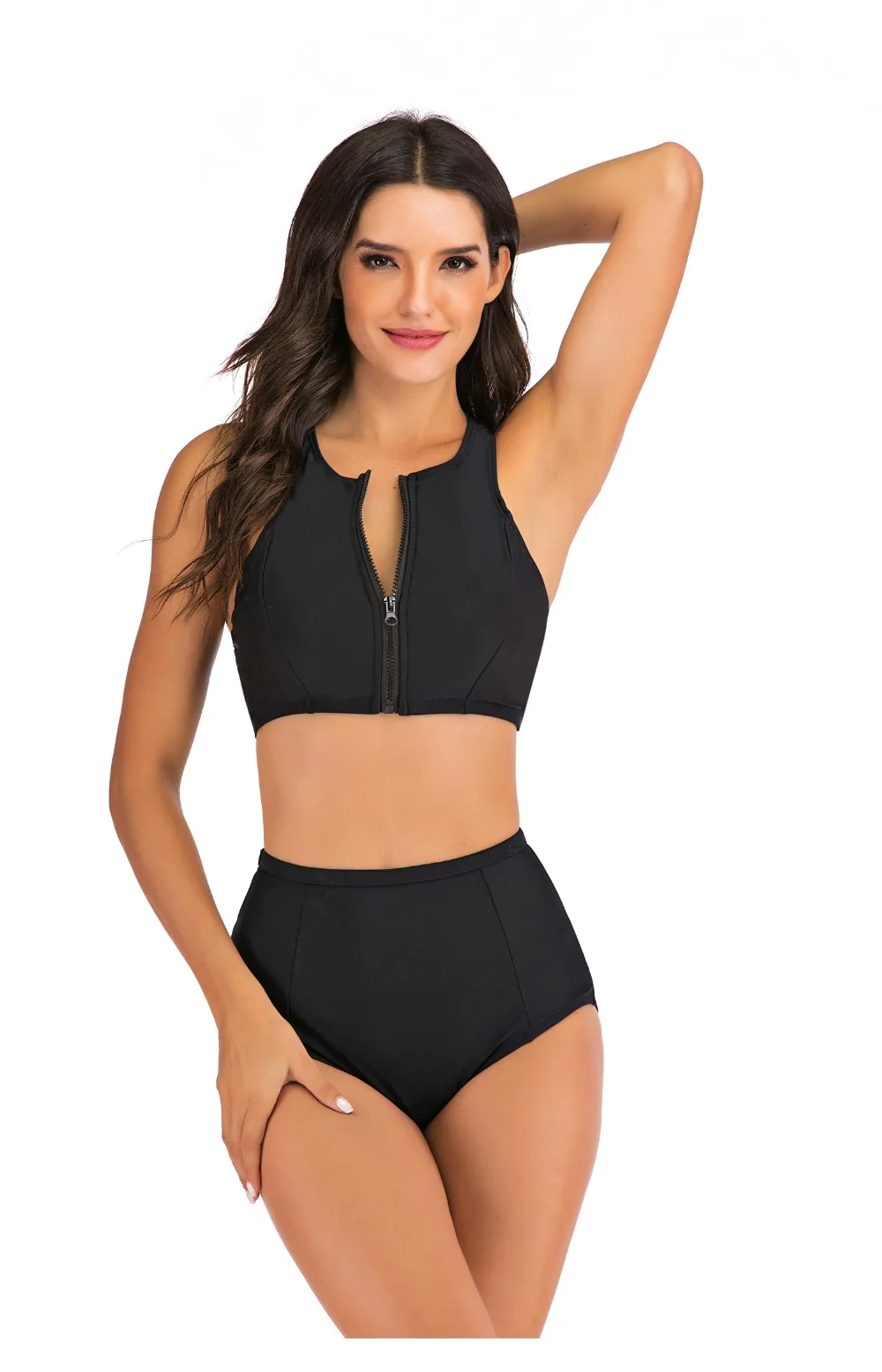 Ladies split swimsuit Sports beach swimsuit Bikini set swimsuits woman two-piece swimsuit high waisted bikini swimsuit