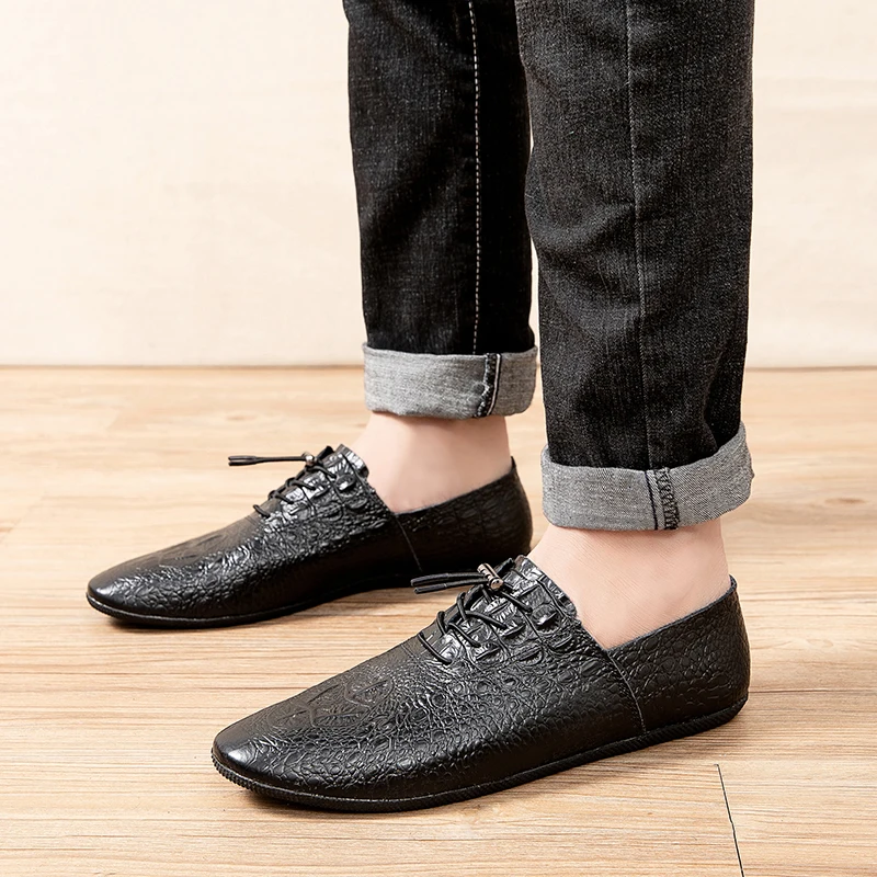 Leather Shoes Men fashion Genuine Formal Office Party Wedding Dress Derby Brand Luxury breathable Men's Oxford | Обувь