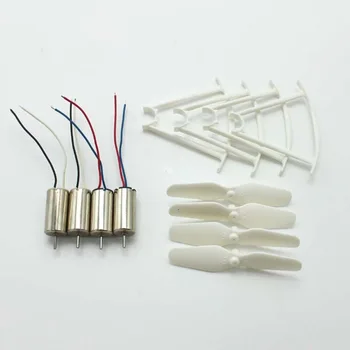 

4pcs RC Drone Motors CCW CW Engine Motor Propellers Protective Rings Drone Spare Parts for SYMA X21 X21W X22W Quadcopter