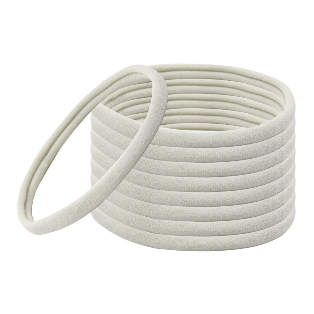01 Wholesale 10pcs Girls 7.5CM Nylon Elastic Hair Bands Candy Rubber Bands Scrunchies Hair Ropes Ponytail Holder Hair Accessories - Цвет: 01