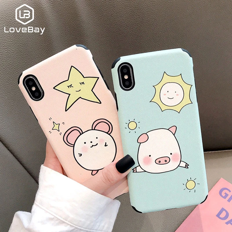 Lovebay Emboss чехол для телефона iPhone XR XS Max 6 6S 7 8 Plus X Симпатичный в форме звезды Милые