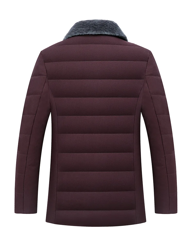 Middle-aged MEN'S Cotton-padded Coat Winter New Men'S Wear plus Velvet Hair One-piece MEN'S Cotton-quilted Coat