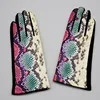 Female Winter Warm Leopard Suede Leather Touch Screen Gloves  Women Sexy Zebra Pattern Cashmere Thicken Driving Gloves H94 ► Photo 1/6