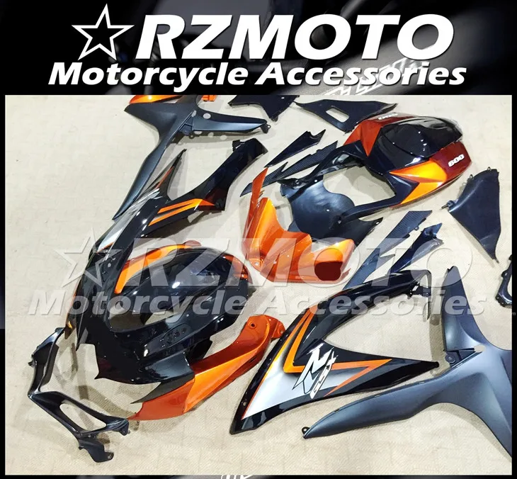 ABS мотоцикл обтекатель комплект для SUZUKI GSXR600 750 K8 2008-2010 год кузов литья под давлением Магазин № 1157