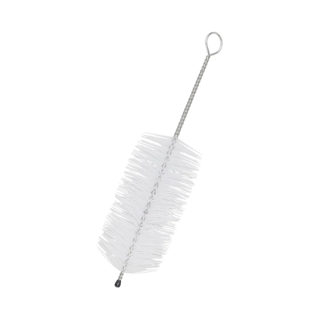 White Trumpet Mouthpiece Cleaning Brush Mouthpiece Cleaner Nylon Brush