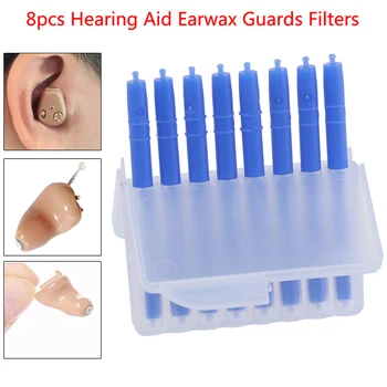 

8pcs Disposable Hearing Aid Protection Wax Guard Earwax Filters Prevents Earwax Cerumen From Hearing Aids For Heathy Care
