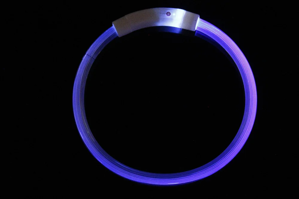 Usb-зарядка ошейник для собак Светодиодный ночной мигающий светящийся ошейник для собак кошек антиаварийный Регулируемый ошейник Тедди золотистый ретривер