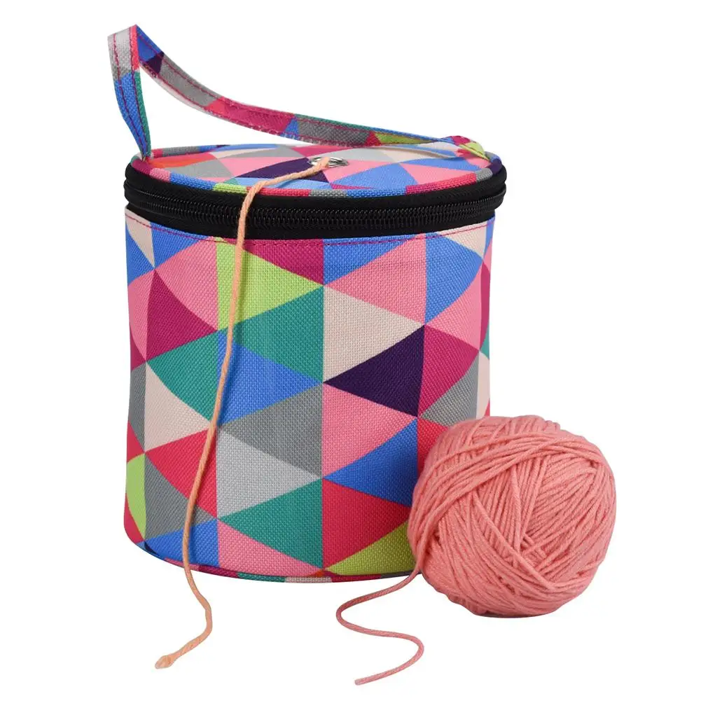 

Knitting Bag DIY Hand Crocheted Wool Sweater Crochet Tool Storage Bag Home Sewing Needle Handbag Supplies Weaving Tool Tote