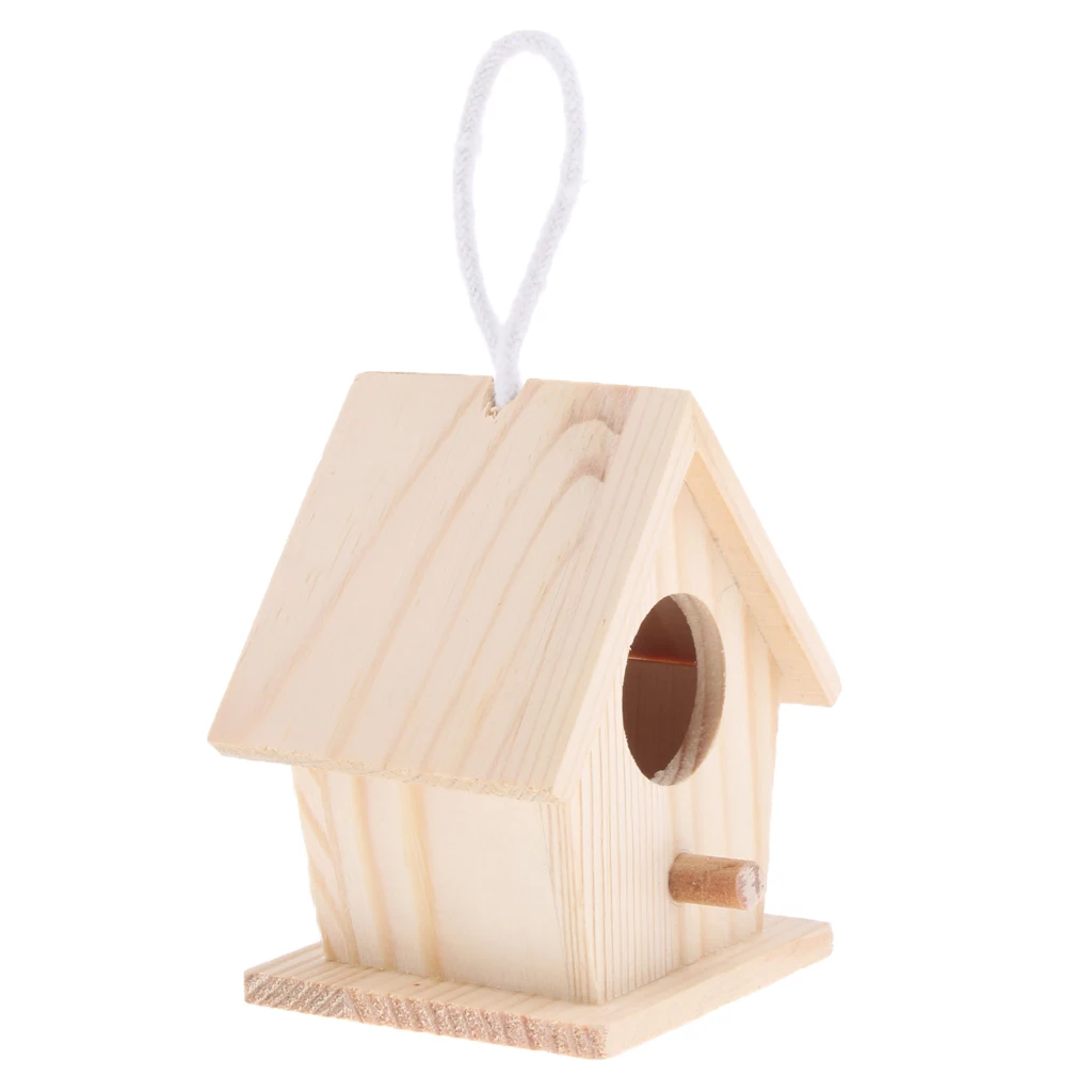 Wooden Aviary House Bird Cage Door, Perch,Grest Holiday and Home Décor Projects