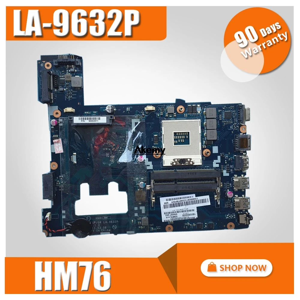LA-9632P материнская плата для ноутбука lenovo G400 оригинальная материнская плата HM76(поддержка I3 I5 I7