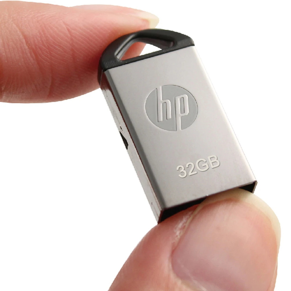 Hp Mini USB флеш-накопитель для автомобиля 64 ГБ 32 ГБ 16 ГБ металлическая ручка-накопитель USB 2,0 Флешка флеш-накопитель диск памяти на ключ флэш-накопитель
