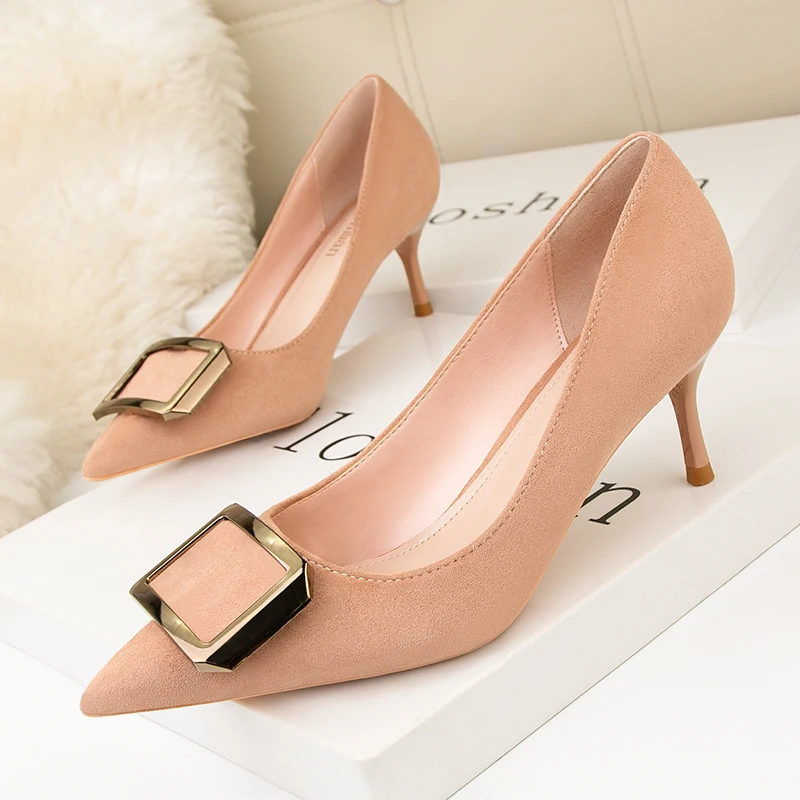 Women's High Heels Pumps Sexy Party Office Ladies 2021 Brand Luxury Designers Woman Thin Heels Pointed Toe Fashion Ladies Shoes