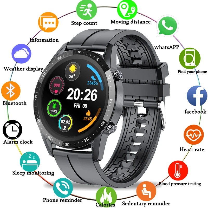Bluetooth Call Smart Watch Men IP67 Waterproof Sports Fitness Watch Health Tracker Alarm Reminder 2021 New Men smartwatch Woman