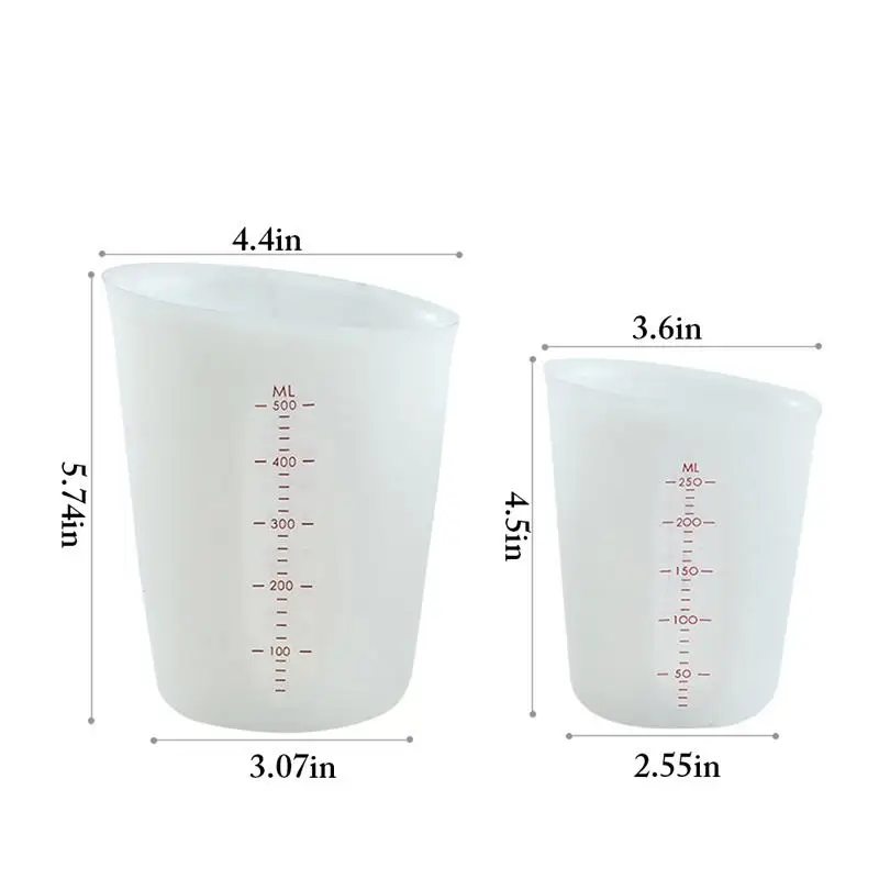 250/500ML Silicone Measuring Cup Kitchen Measuring Tools Home Baking Accessories 250/500ML Silicone Measuring Cup Kitchen Measuring Tools Home Baking Accessories