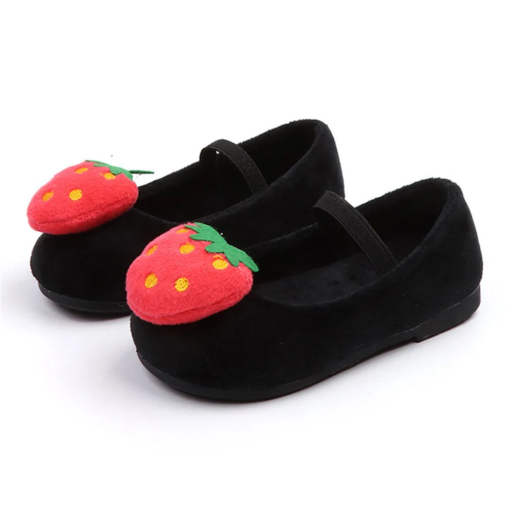 child baby girls sneakers Autumn/Spring Kids Baby Infant Girls Autumn Winter Strawberry Sweet Princess Shoes Sneakers#4es