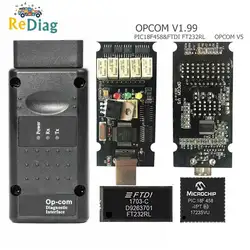 OBD2 OPCOM V1.99 для Opel код читателей сканер OP COM CANBUS OPCOM лучше, чем ELM327 obd2