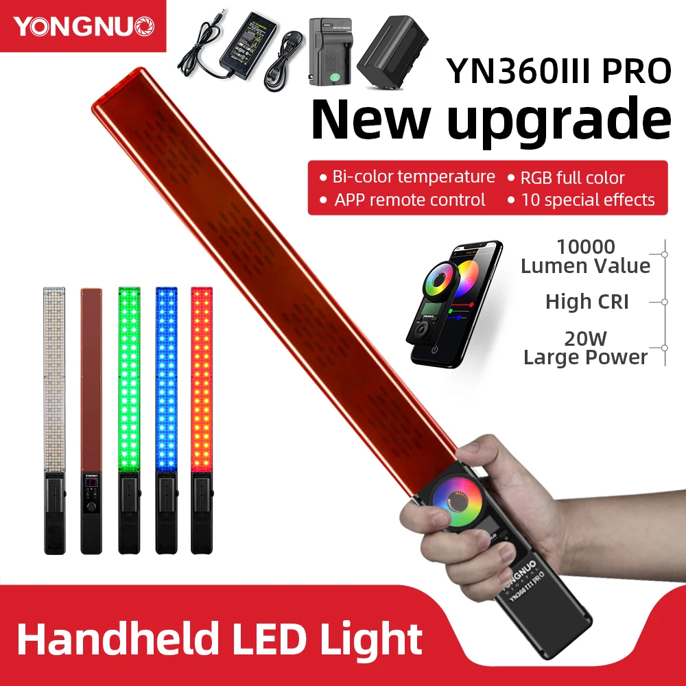 Yongnuo YN360 III YN360III PRO 핸드헬드 3200K-5500K R..