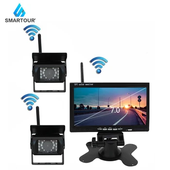 

Smartour Wireless Reverse Reversing Camera IR Night Vision 7" Car Monitor for Truck Bus Caravan RV Van Trailer Rear View Camera