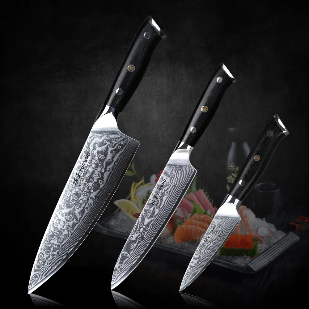 TURWHO 7 Chinese Kitchen Knivse Professional German 1.4116 Steel Chef  Knife Cutting Meat Gish And Vegetables Cooking Tools - AliExpress