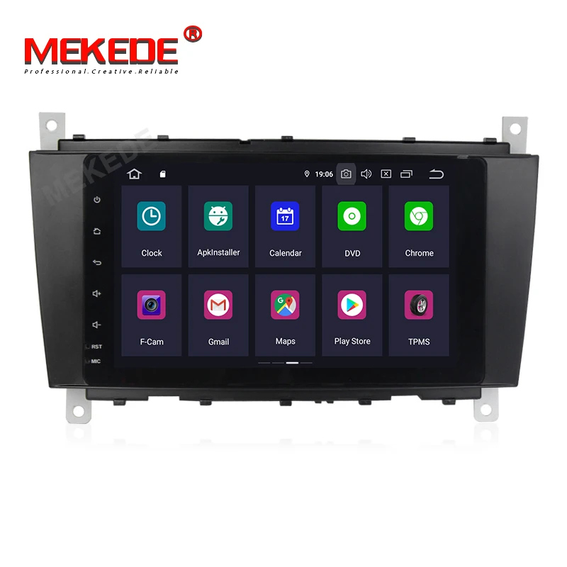 PX5 Android 9,0 автомобильный DVD для Mercedes/Benz C Class W203 2004-2007 c200 C230 C240 C320 C350 CLK W209 Восьмиядерный 4G ram 32G rom