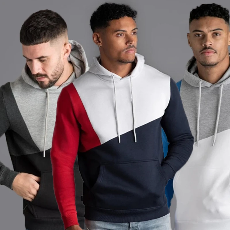 Fashion Hoodie Sweatshirt Men Fitness Hooded Hoodies Sweatshirts Workout Male Brand Pullover Autumn Winter Streetwear Mens Hoody