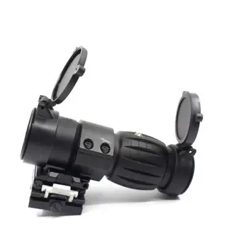

Optic Sight 3X Magnifier Scope Compact Hunting Riflescope Sights with Flip Up Cover Fit for 20mm Rifle Gun Rail Mount