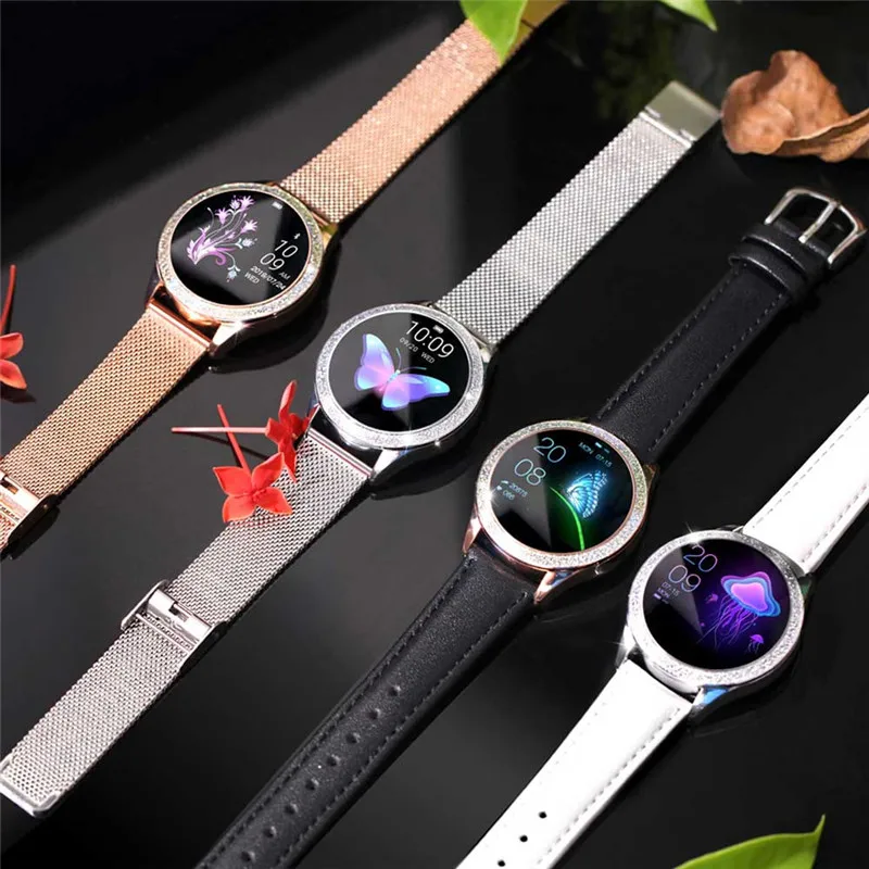 KW20 Smart Watch Women IP68 Waterproof Wristwatch Heart Rate Bluetooth Watch Women Bracelet Lady Watch VS KW10 Smartwatch