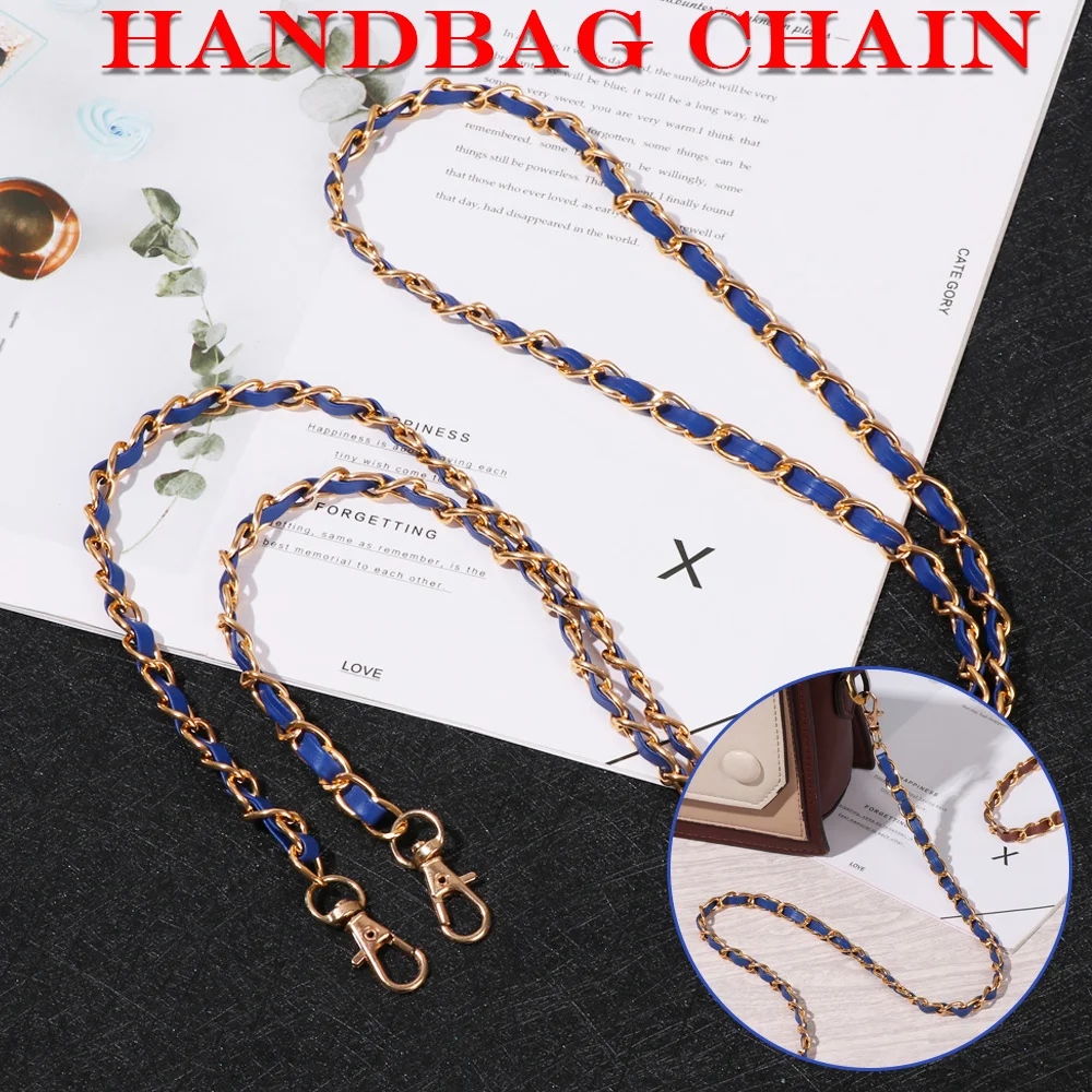 120cm, bolso de Cadenas de Metal bolsa de hombro correa de bolso de cadena de plata de oro de la bolsa de accesorios reemplazable decoración cadena