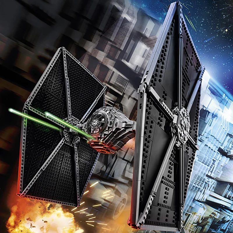 

35007 Star Wars Tie Fighter Building Blocks Bricks Compatible lepining 75095 Educational Diy Birthday Children's Assembly Toys