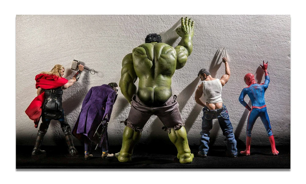 Топ супергерой Marvel Comics забавные поп Горячие стены искусства печатные плакаты картины живопись Декоративная Настенная картина без рамки