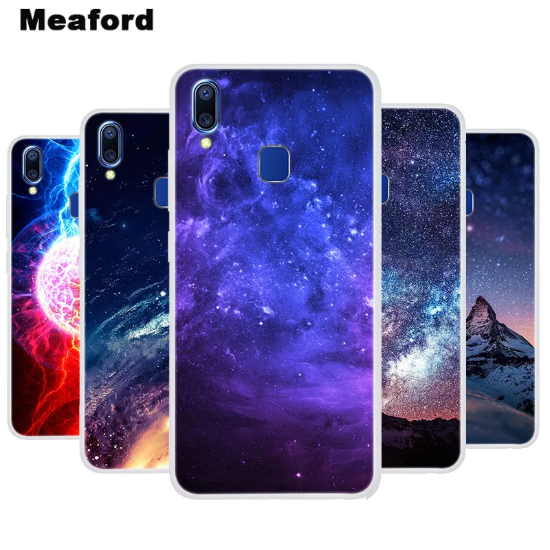 Силиконовый чехол для Vivo Y93 Lite мягкая задняя крышка с художественным принтом