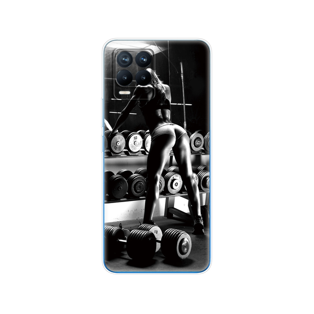 Realme 8 Case 6.4" Soft Silicon TPU Back For Realme 8 Pro OPPO Realme8 4G RMX3085 Phone Cover Coque Capa Funda Bumper Bag