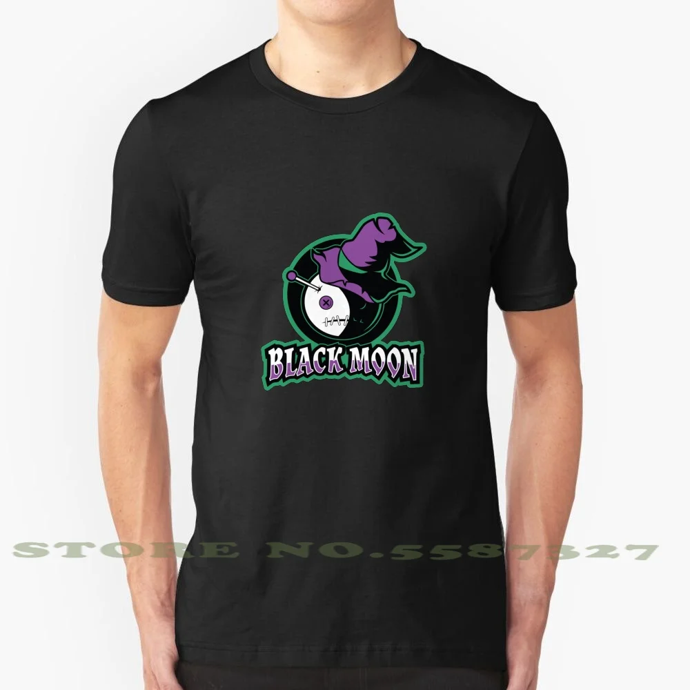 Black Moon Voodoo Doll Logo Graphic Custom Funny Hot Sale Tshirt Occult Wicca Witch Magic | Мужская одежда