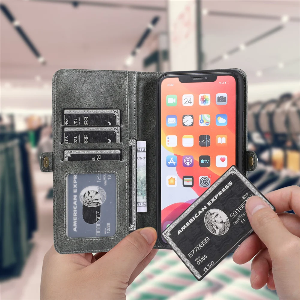 Роскошный кожаный флип кошелек для iPhone 12 Mini SE 2020 чехол 11 Pro XS Max XR X 8 7 6 6s Plus
