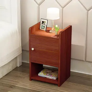 

Contracted And Contemporary Bedroom Bedside Table Receive Mini Storage Cabinet Group Narrow Simple Little Cupboard Wooden