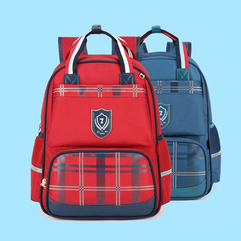 

Schoolbag for Elementary School Students 6-12 a Year of Age Spine-1-3-6 Grade GIRL'S Burden Relieving Men's Children Campus Back