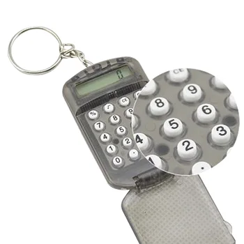 

Portable Mini Calculator Keychain Creative Small Calculator Cute Pocket Calculator 8 Digit Electronic Calculators Random Color