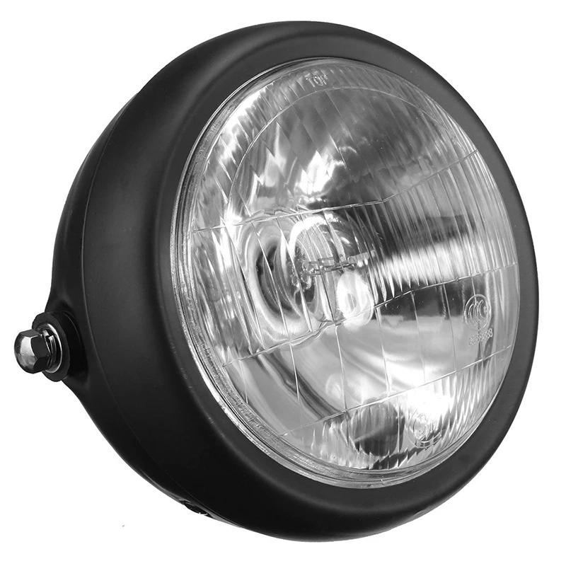 Professional" INCHES 35W UNIVERSAL HEADLIGHT BLACK FOR HARLEY MOTORCYCLE RACER