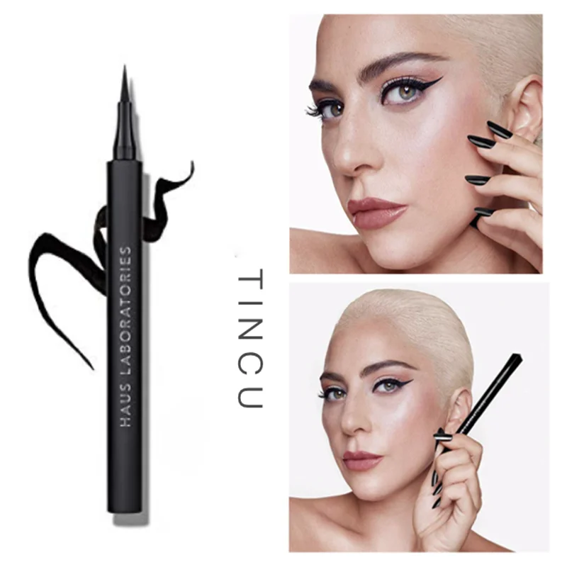 

Lady GaGa HAUS LABORATORY Liquid EYE-LIE-NER 24-Hour longwearing matte black eyeliner flexible felt-tip waterproof eyeliner