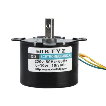 

10rpm 10W Permanent Magnet Motor 50KTYZ 220V Synchronous Motor 38mm x 50mm D-Type 50KTYZ Synchronous Motor