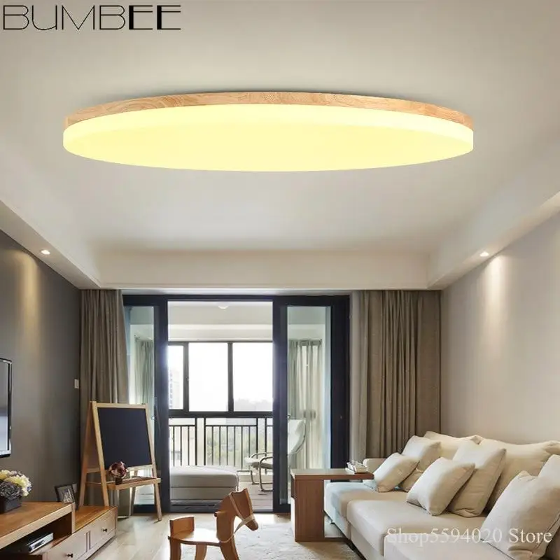 Nordic Ultra-thin LED Ceiling Lamp Round Simple Modern Ceiling Lights Bedroom Living Room Lamp Japanese Wood Balcony Study Lamp Nordic Ultra-thin LED Ceiling Lamp Round Simple Modern Ceiling Lights Bedroom Living Room Lamp Japanese Wood Balcony Study Lamp