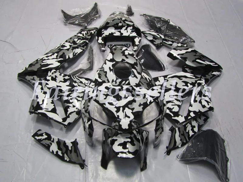 Custom Camo Топ(литьевая форма) ABS мотоцикл полный комплект обтекателя Подходит для Honda CBR600RR 05 06 F5 2005 2006 Обтекатели синий серый черный - Цвет: Custom Camo
