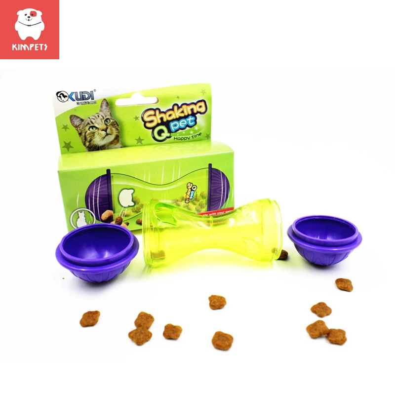 KIMPETS с милым рисунком кота фидер игрушки Пластик утечки Еда шар Забавные диспенсер медленная кормушка для