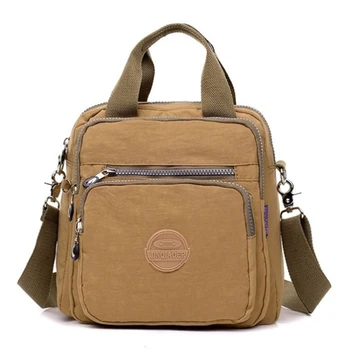 

Vintage Casual Backpack Waterproof Nylon Shoulder Bag For Teenage Wild Multi Function Backpack Bag Women Man