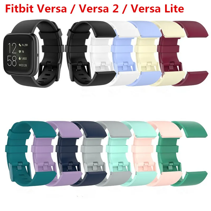 Силиконовый Браслет для Fitbit versa 2 сменный ремешок на запястье умные спортивные часы браслет аксессуары для versa/versa lite