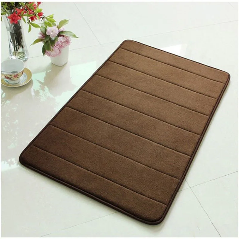 Coffee 1piece 3 шт./компл. Memory Foam коврик для ванной коврик, современный напольный анти-на плюшевой подкладке, Ванная комната ковры коврики, ковер, Ванная комната, туалет коврик, коврик alfombras - Цвет: Coffee 1piece