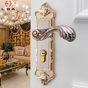 

LBA High Grade Low Price European Style Indoor Sliding Door Lock Bedroom Decorative Furniture Mechanical Door Security Lock