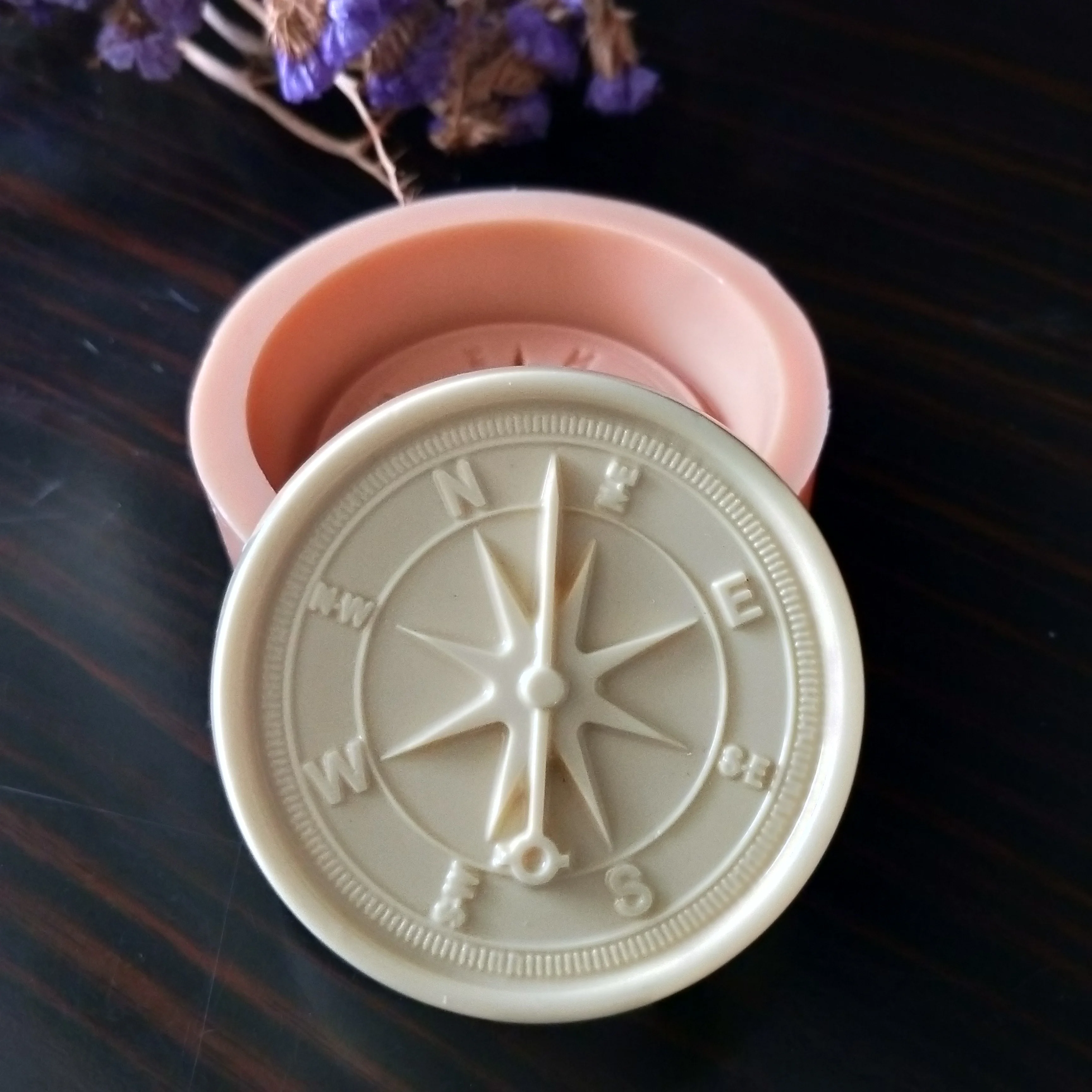 

Fondant Mould Compass Soap Molds Gypsum Chocolate Candle Mold Mold Silicone Box and Needle Clay Resin QT0196 PRZY Silicone