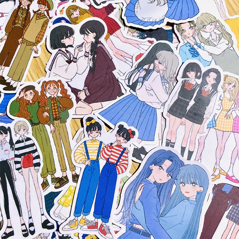 Cute Girlfriend Sticker DIY Scrapbooking Journal Collage Mobile Computer Diary Album Happy Planner Gift Sealing Decoration 55PCS cartoon stickers decorative stickers self adhesive stickers custom stickers stationery stickers anime stickers paper stickers adhesive stickers decorative labels stickers animal stickers