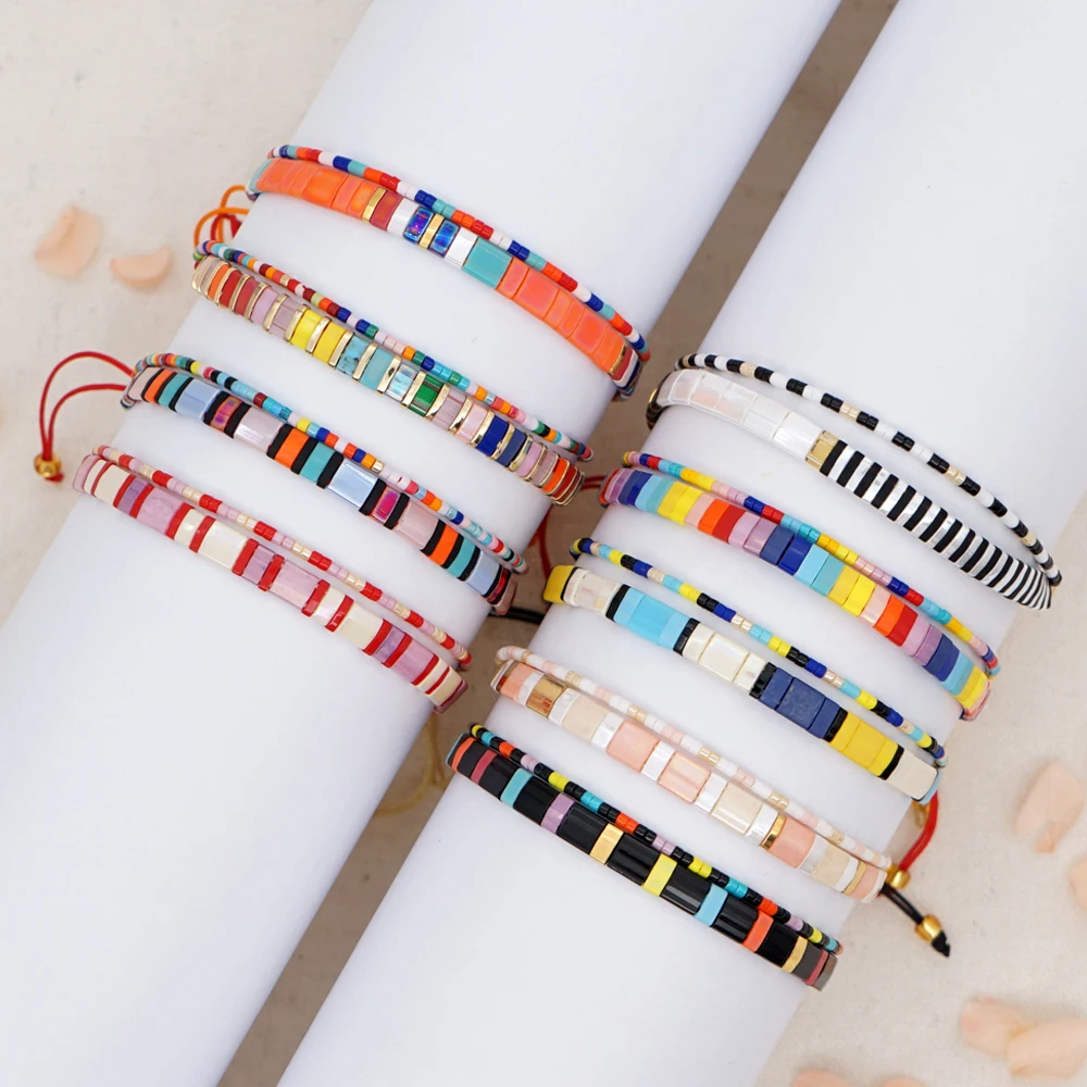 

Go2boho Miyuki браслет Boho Tila браслеты 2022 женские ювелирные изделия красочные браслеты с бусинами Mujer богемные летние ювелирные изделия дизайн